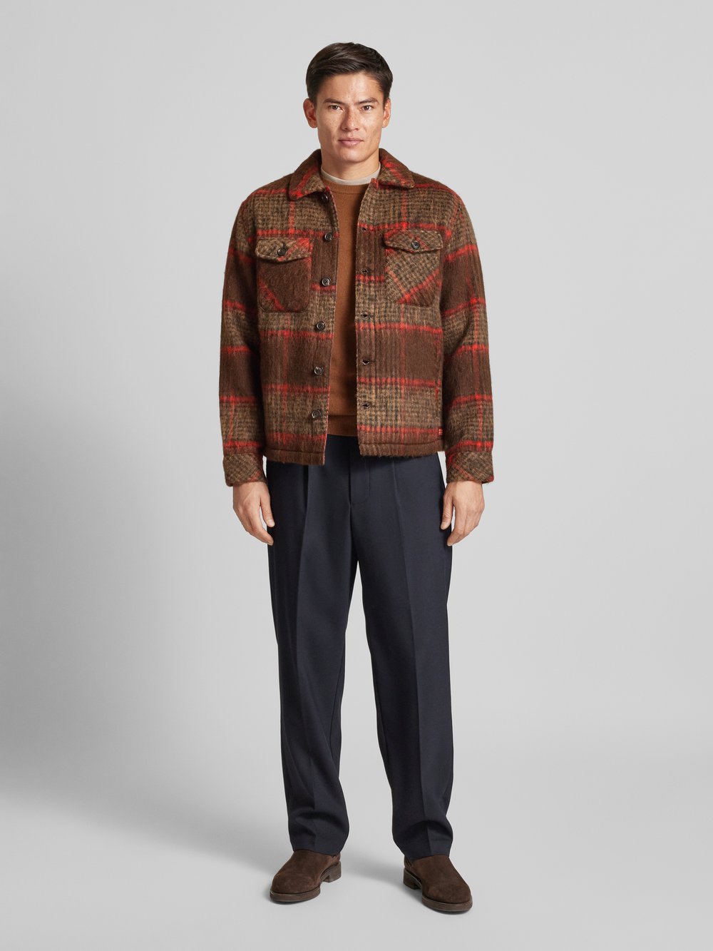

Пиджак-рубашка с отложным воротником Scotch & Soda, бежевый