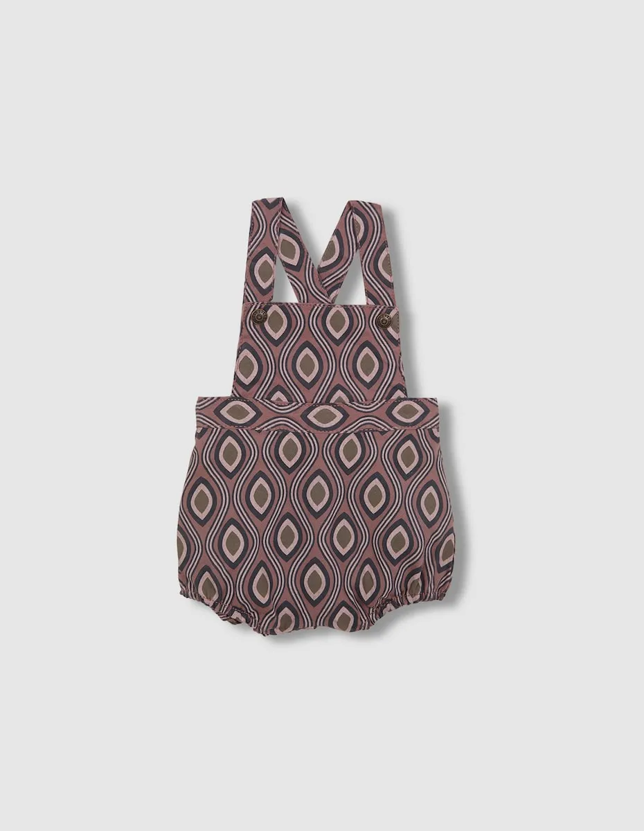 

Сарафан для малыша из саржи с принтом Gocco, фиолетовый