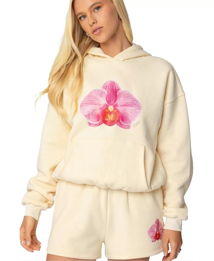 

Женская толстовка с капюшоном Orchid Babe Edikted, желтый