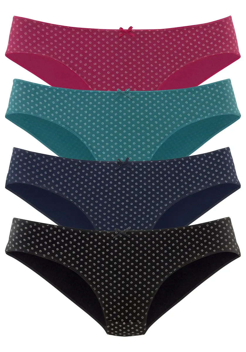 

Трусики бикини S.Oliver (4 шт.) из эластичного хлопка, цвет Lila, Navy, Petrol, Schwarz