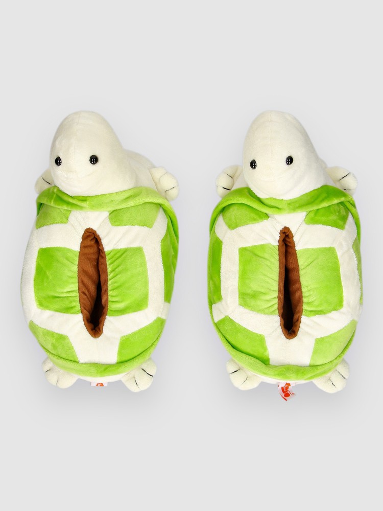 Сандалии Funslippers Turtle Slippers, green — фото 4