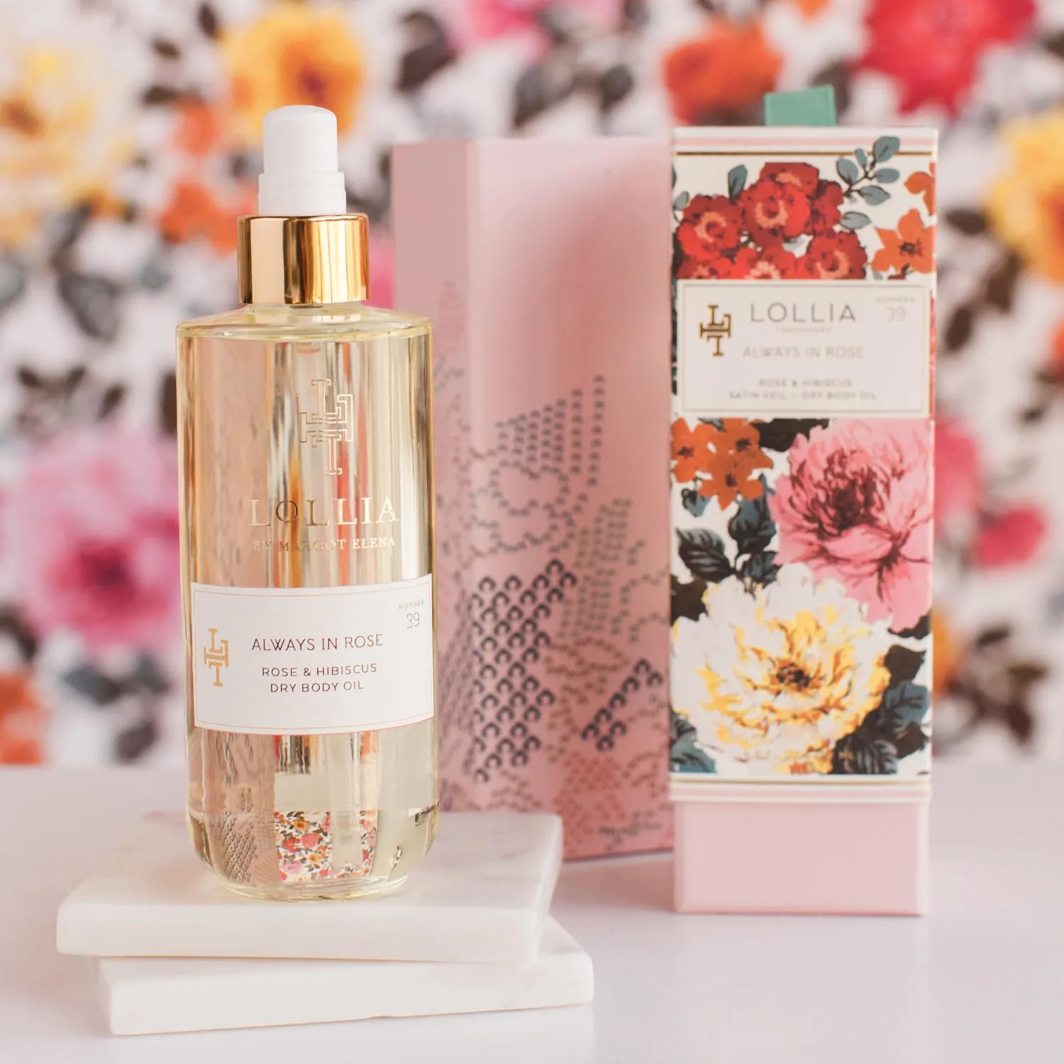 LOLLIA Always in Rose Dry Body Oil, 6.8 Fl. Oz. - Роза и гибискус - Женское, ароматизированное, увлажняющее, сухое масло для тела, подходит для всех типов кожи. 201 мл (1 шт.), Green — фото 3