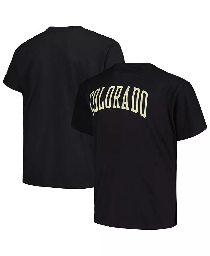 

Мужская черная футболка с надписью Colorado Buffaloes Big Tall Profile