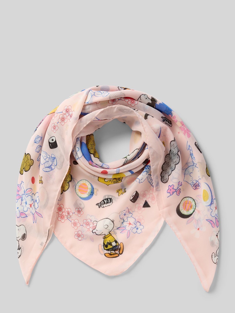 

Шарф с узорчатыми принтами Codello, розовый