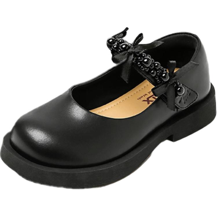 

Коллекция Princess Shoe устойчивые к истиранию низкие детские кожаные туфли Kids' Teenmix, черный