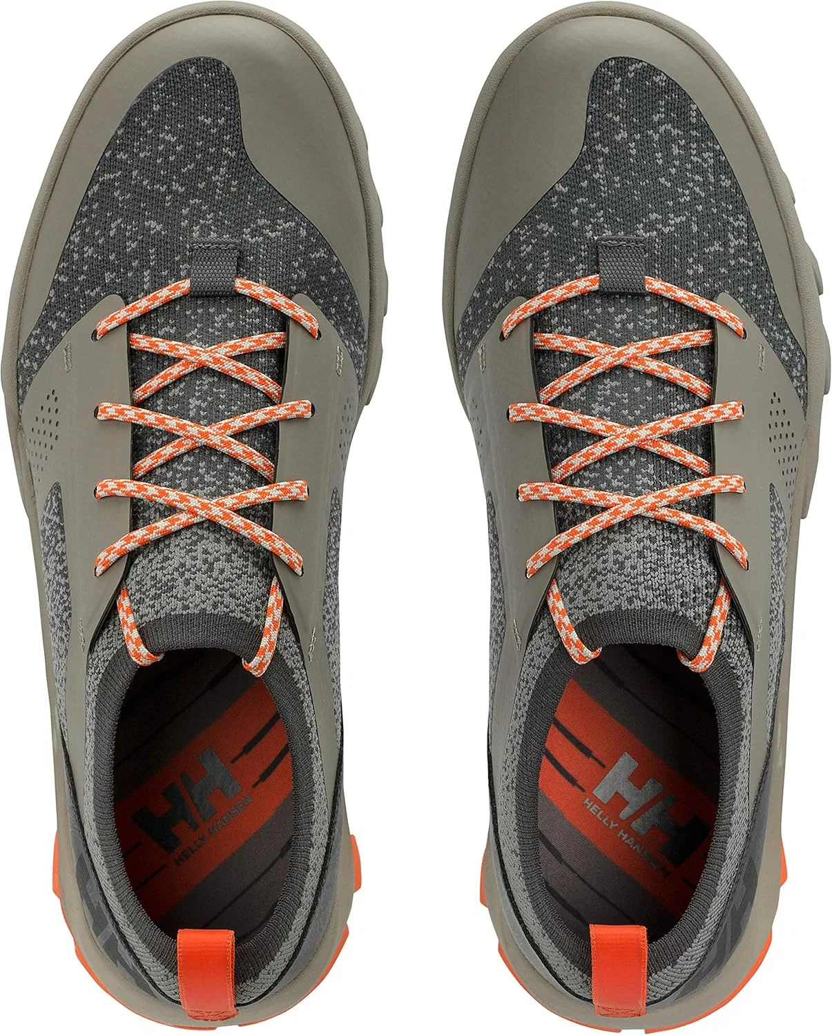 Мужские дышащие защитные туфли из искусственной кожи Helly Hansen Loke Dash, Magnet Falling Rock Blaze Orange — фото 3