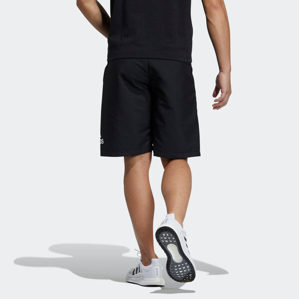 Шорты m mh wov short casual sports breathable alphabet printing shorts black Adidas, черный — фото 3