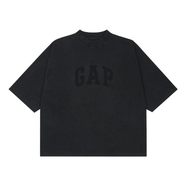 

Футболка engineered by balenciaga ss22 dove 3/4 sleeve washed t-shirt 'black' Yeezy Gap, черный
