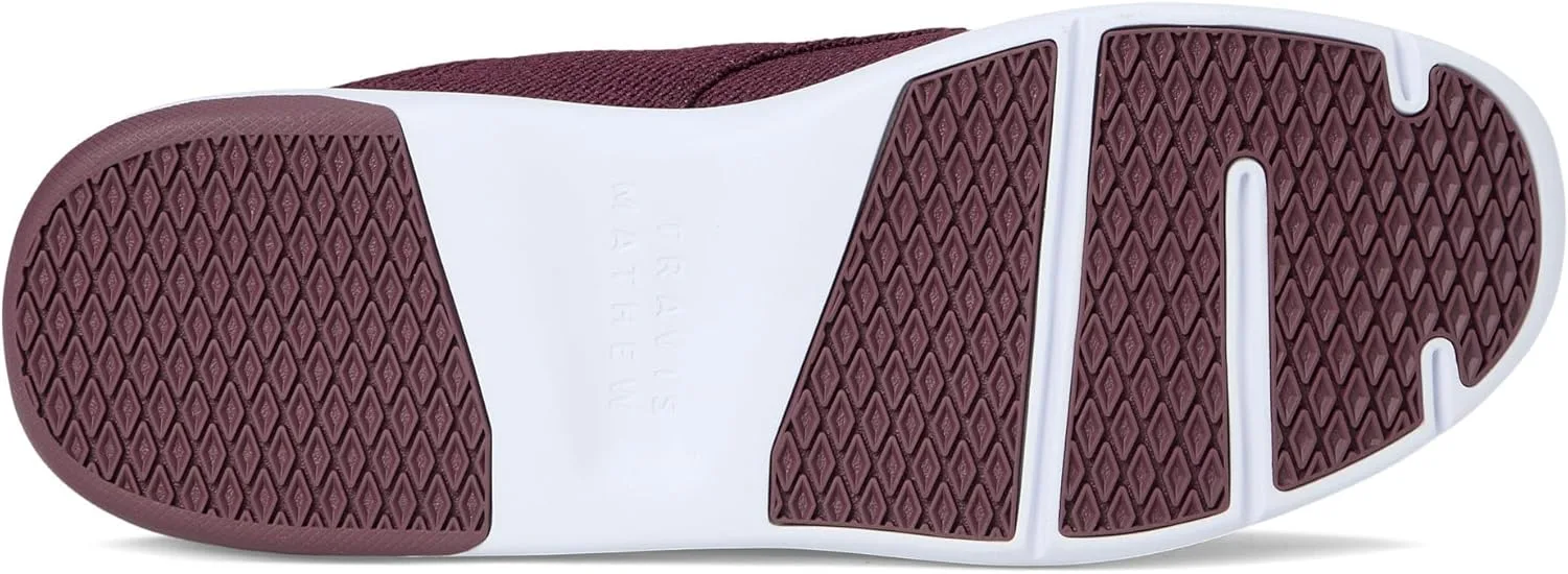 Мужские вязаные кроссовки TravisMathew The Daily 2.0, винный — фото 3