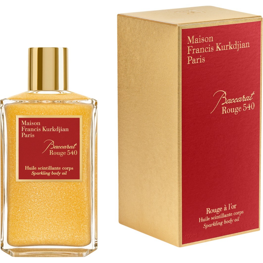 Масло для тела baccarat rouge 540 shimmering body oil Maison Francis Kurkdjian Paris, объем 200 мл — фото 2