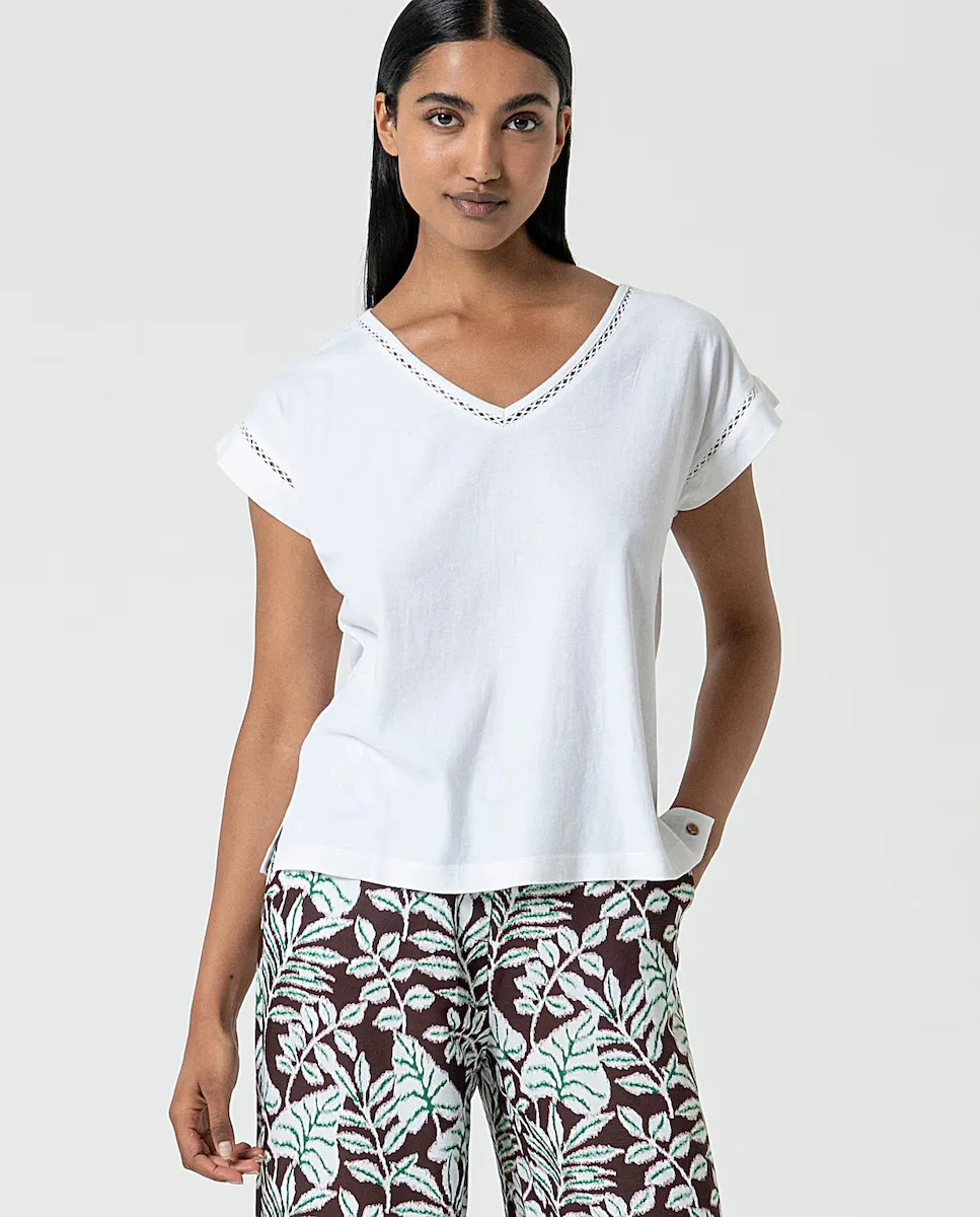 

Футболка женская однотонная из органического хлопка Surkana, белый