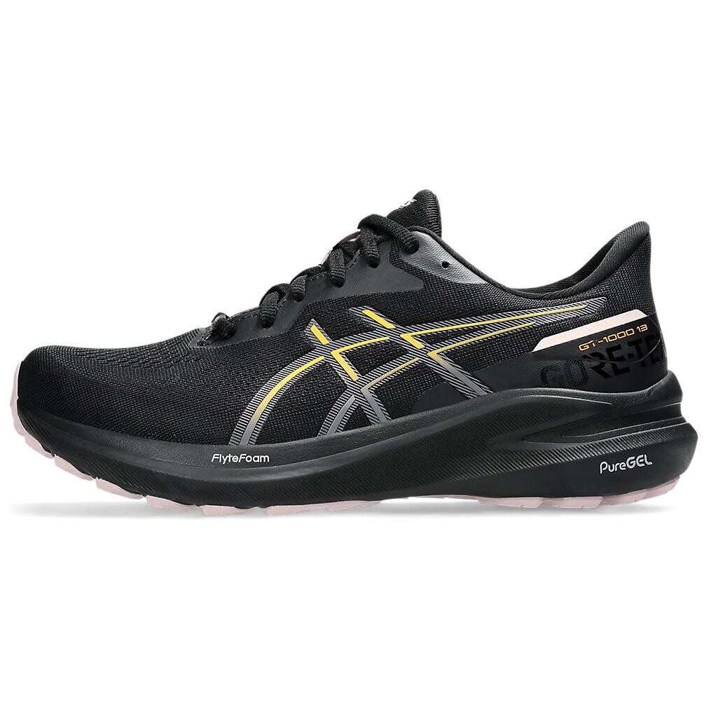 

Кроссовки женские GT-1000 13 с низким верхом, черные/золотые Asics