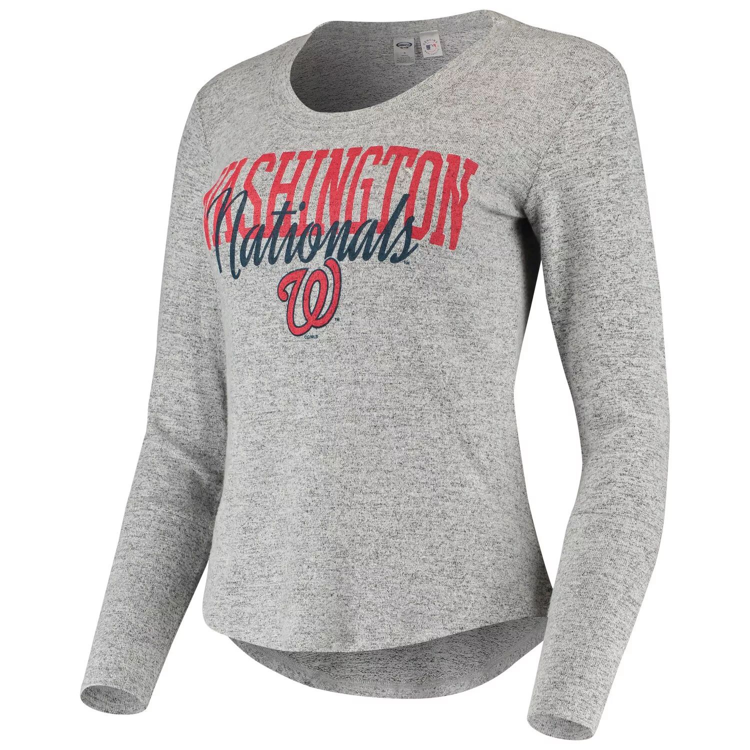 

Женская серая футболка Concepts Sport с длинными рукавами Washington Nationals Tri-Blend, Серый, Женская серая футболка Concepts Sport с длинными рукавами Washington Nationals Tri-Blend