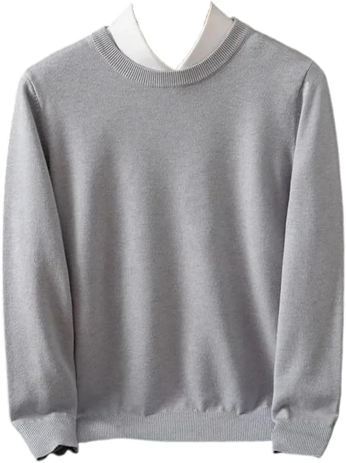 

Мужской зимний свитер O-Neck из мериносовой шерсти