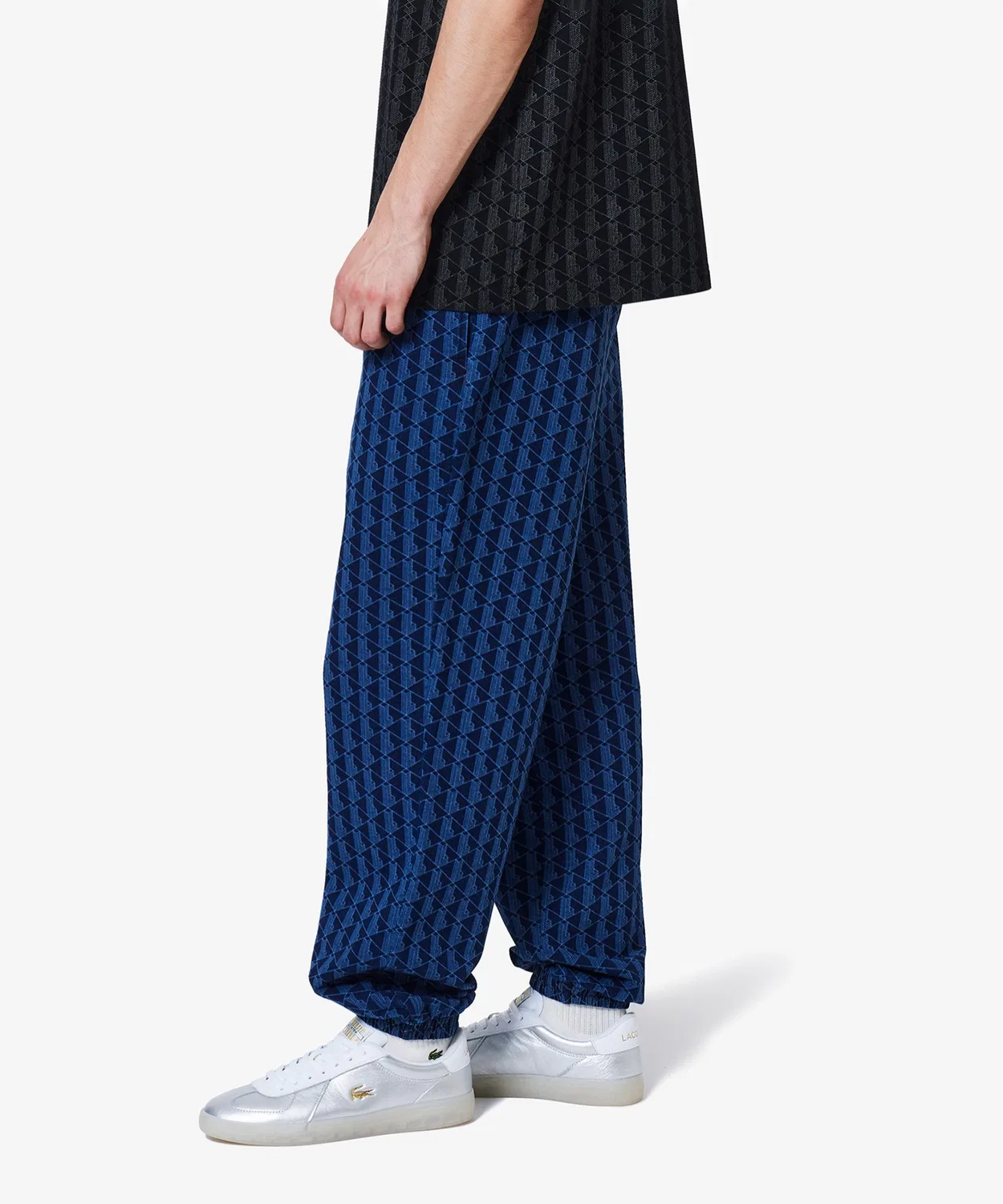 Спортивные брюки Monogram Cotton Blend, темно-синие