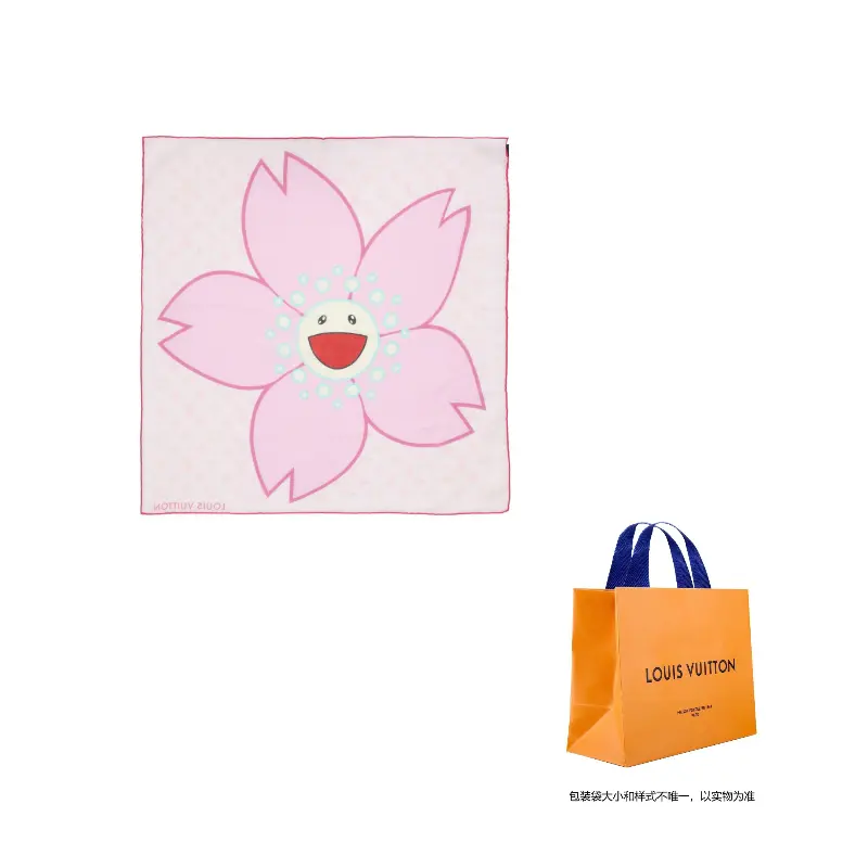

LOUIS VUITTON Сумка Такеси Мураками Карре 55 Вишневый цвет, Pink
