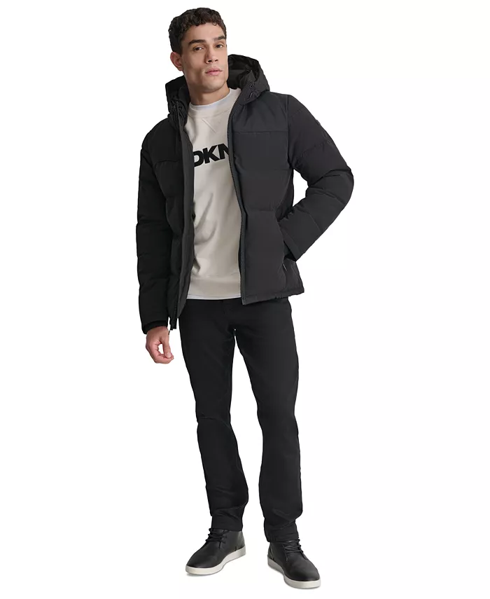 

Мужская утепленная куртка Mixed-Media DKNY, черный