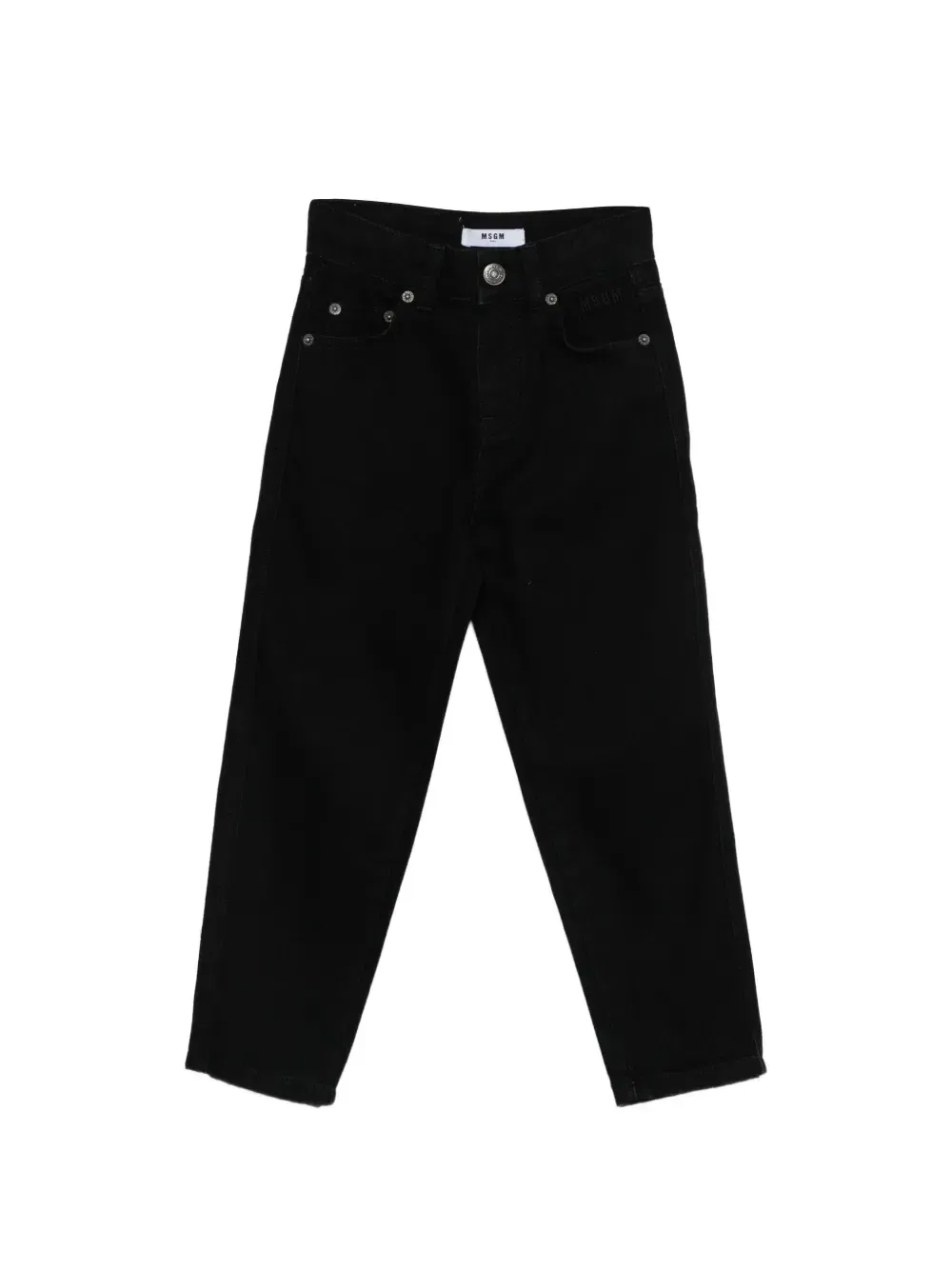 Джинсы с логотипом Msgm Kids, черный