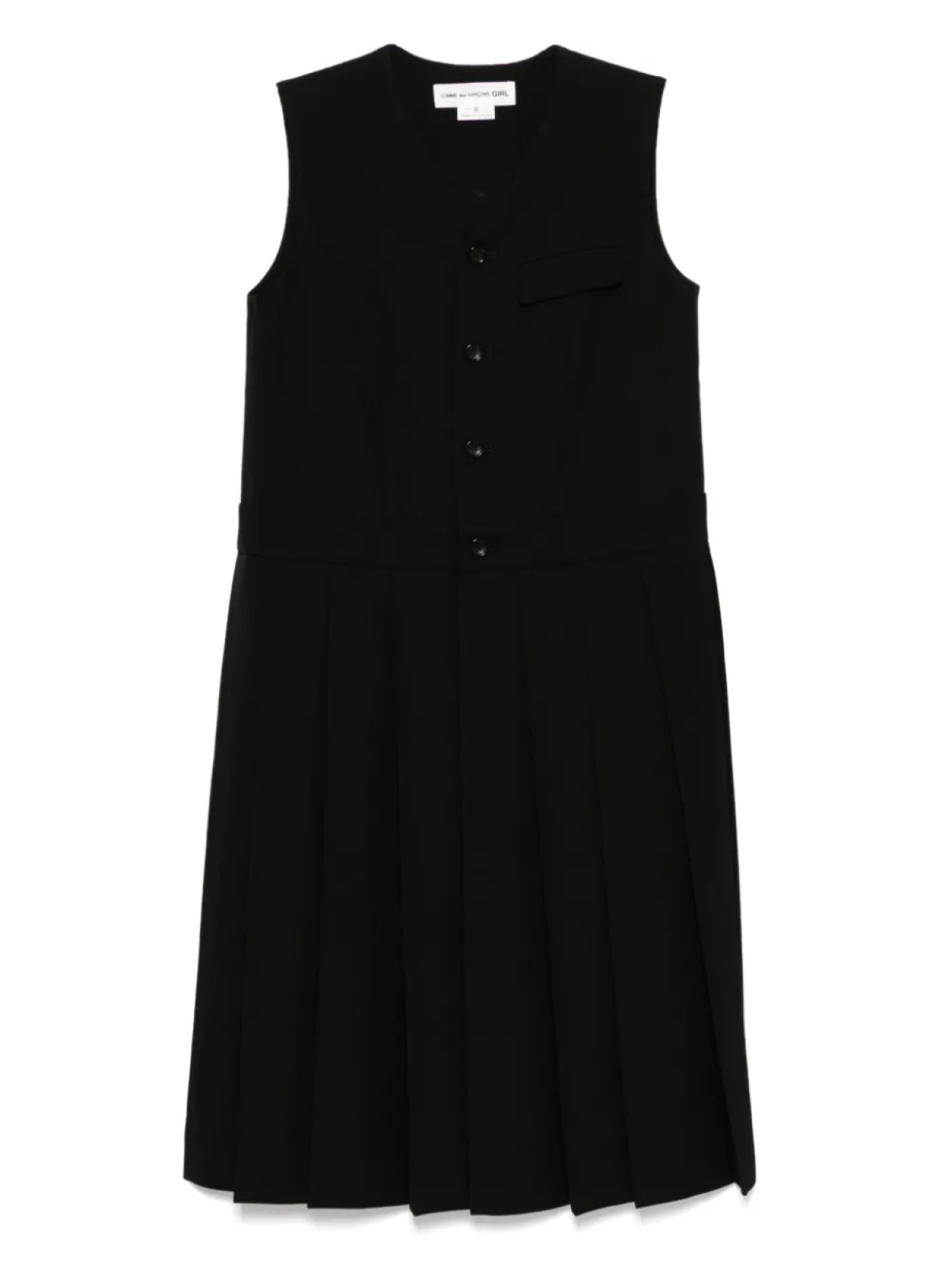 

Шерстяное платье Comme Des Garçons Girl, черный