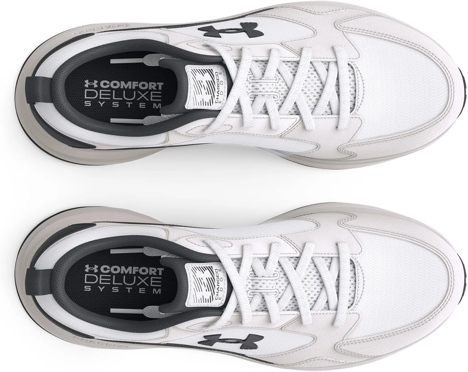 Мужские тренировочные кроссовки Under Armour Charged Edge, белый/черный — фото 2