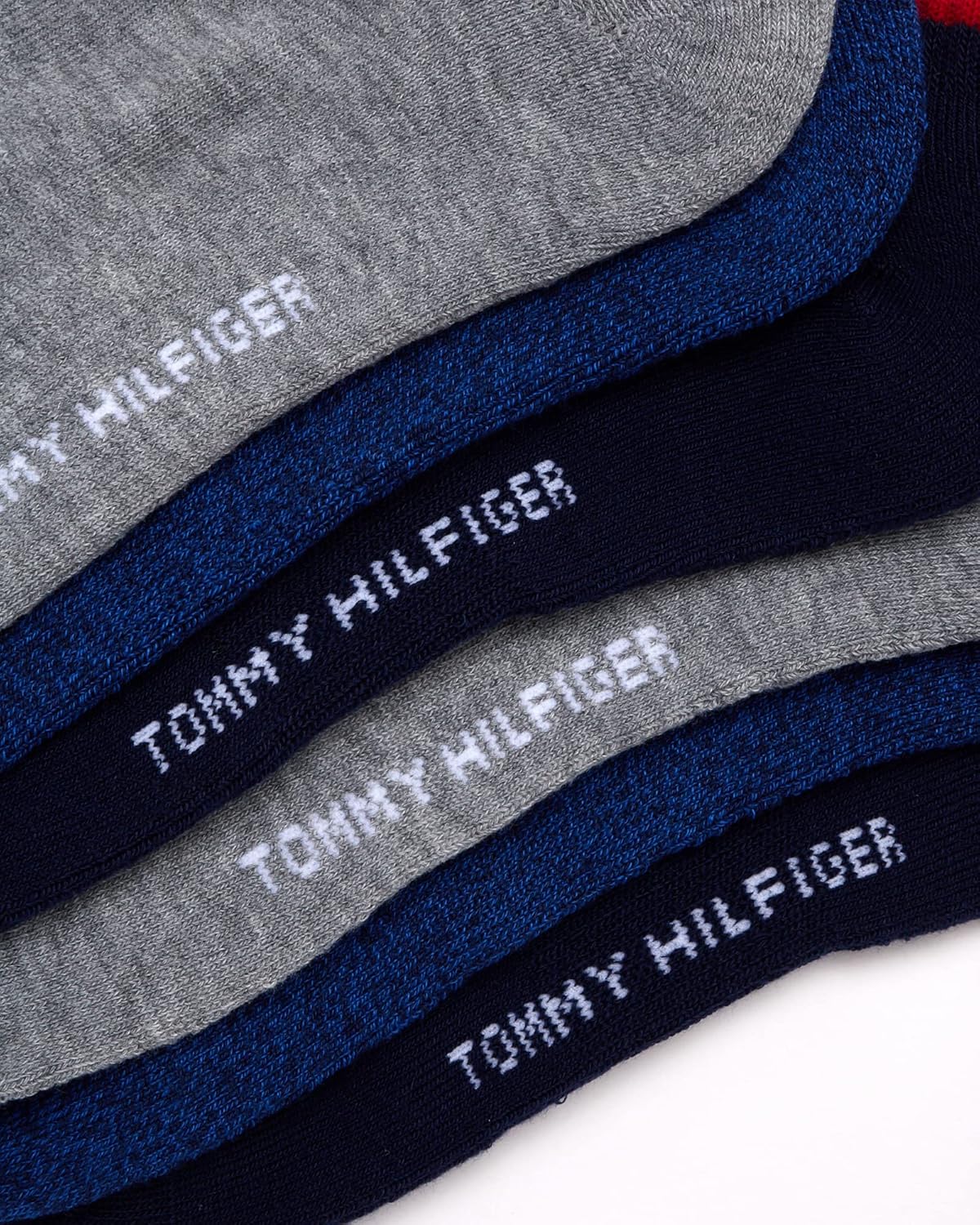 Мужские носки Tommy Hilfiger с низкой посадкой - 12 пар спортивных носков для бега, влагоотводящих и невидимых (размеры: 7-12), Blue/Grey — фото 4