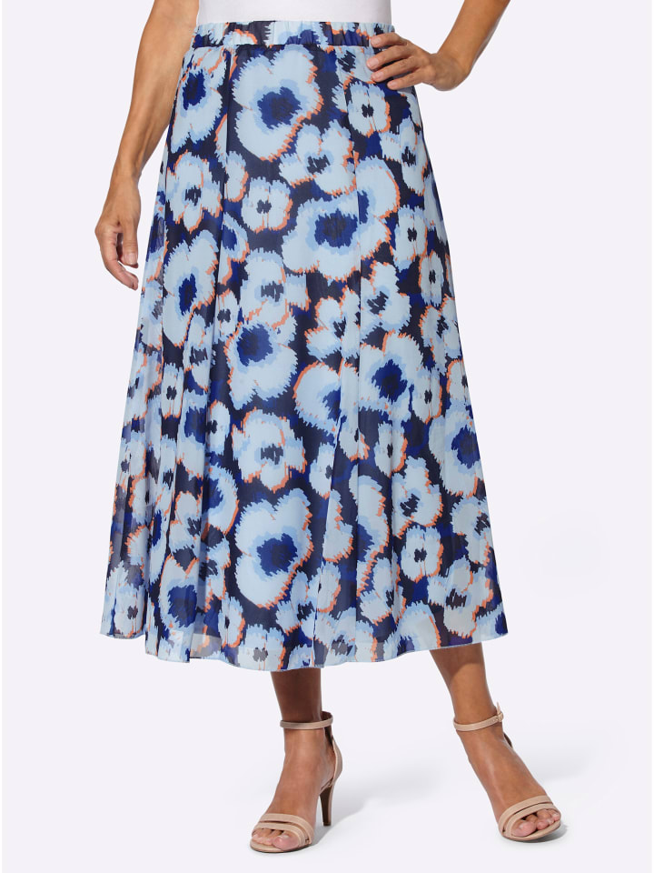 

Юбка с принтом светло-голубого и королевского синего цветов WITT WEIDEN