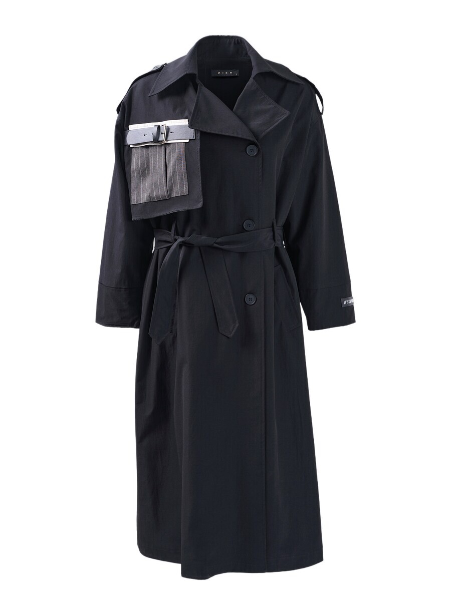 

Тренч MISH Between-Seasons Coat Marco, черный