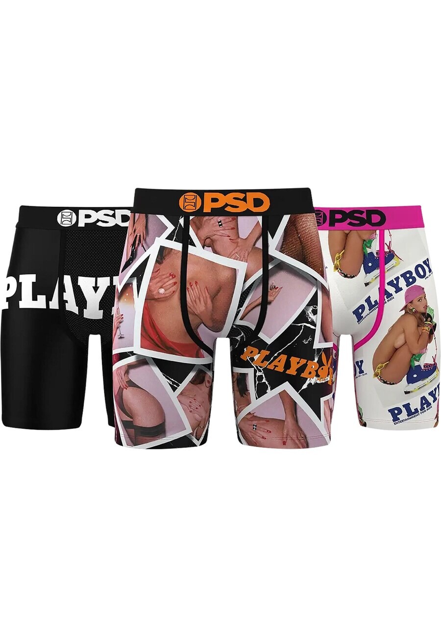 

Трусы PSD Boxer shorts Playboy, черный/белый