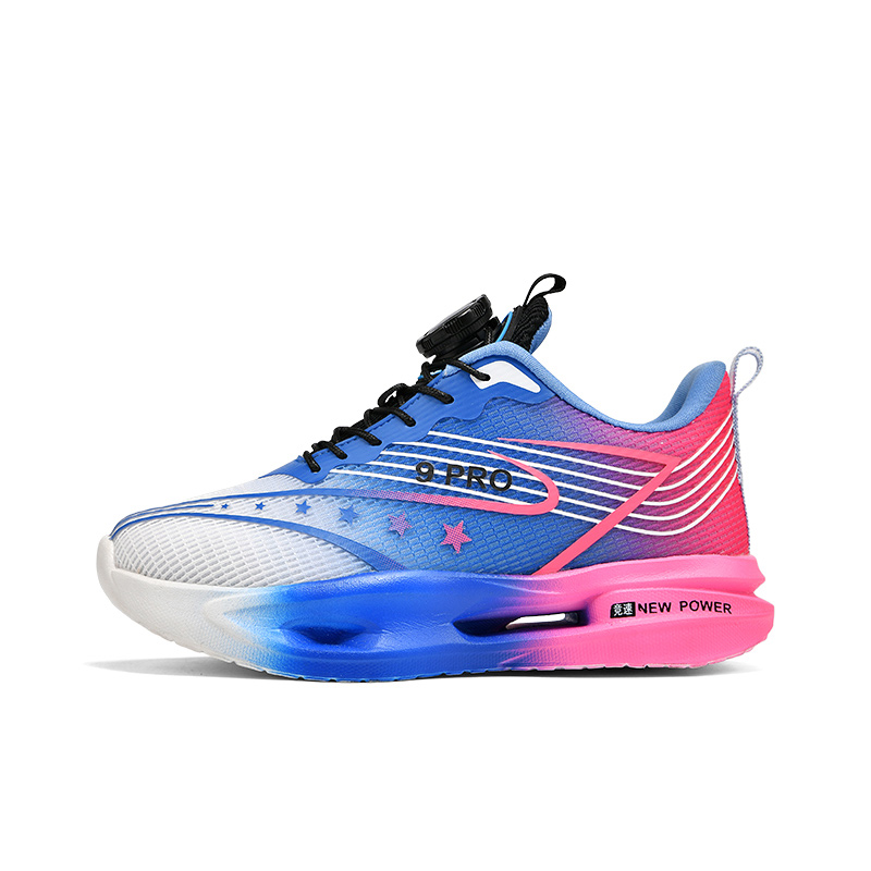 

Износостойкие дышащие легкие амортизирующие нескользящие детские беговые кроссовки kids' BKG, синий