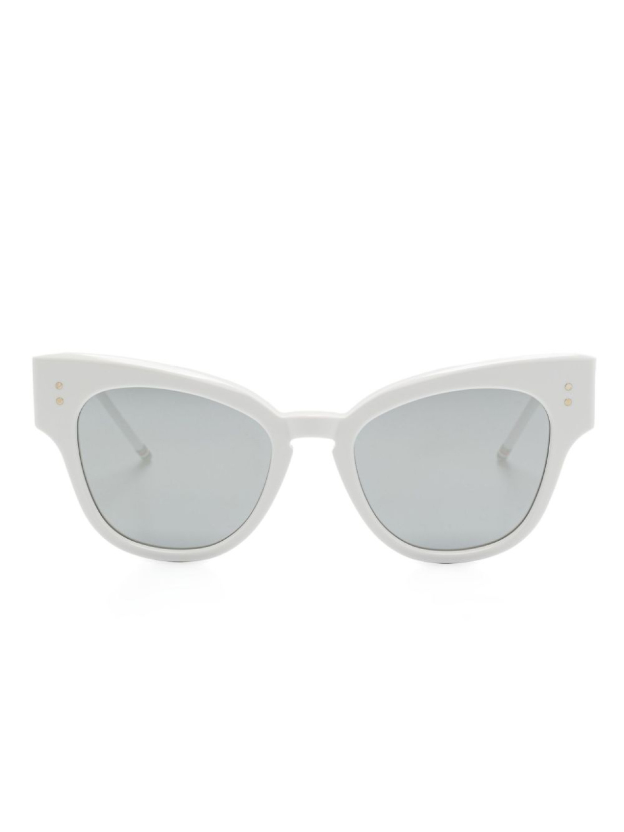 

Солнцезащитные очки в оправе 'кошачий глаз' Thom Browne Eyewear, белый