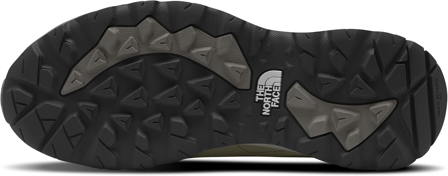 Мужские водонепроницаемые походные ботинки THE NORTH FACE Hedgehog 3 Mid, Верх из кожи рипстоп, резиновая подошва, черный/зеленый — фото 4