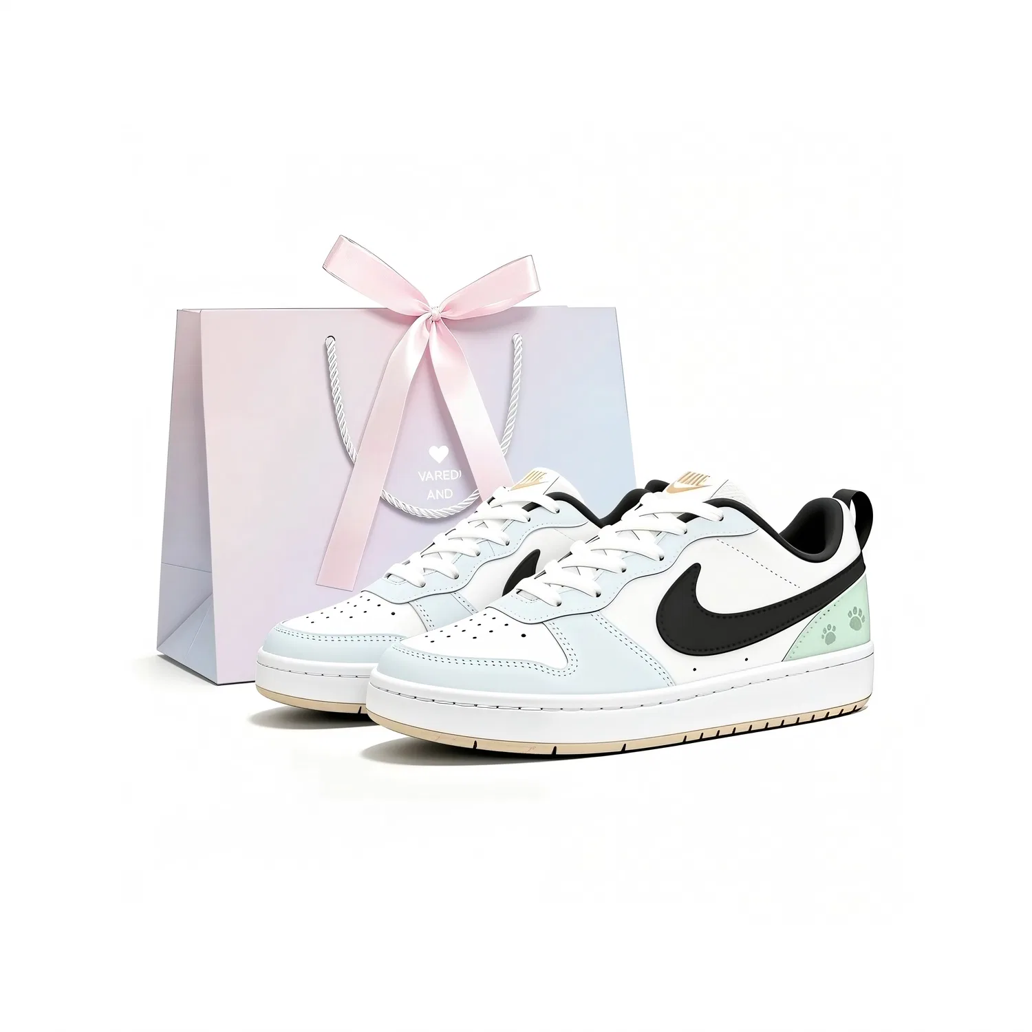 Кеды детские Nike Court Borough Light Green