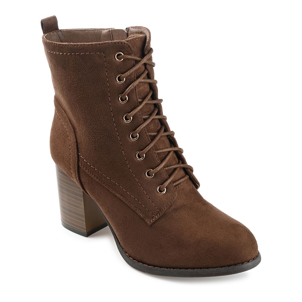 Женские ботильоны на блочном каблуке Journee Collection Baylor, коричневый