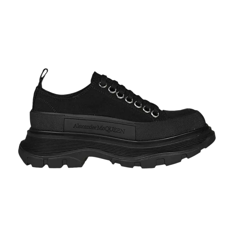 Кроссовки Alexander McQueen Alexander McQueen Wmns Tread Slick Lace Up 'Triple Black', черный