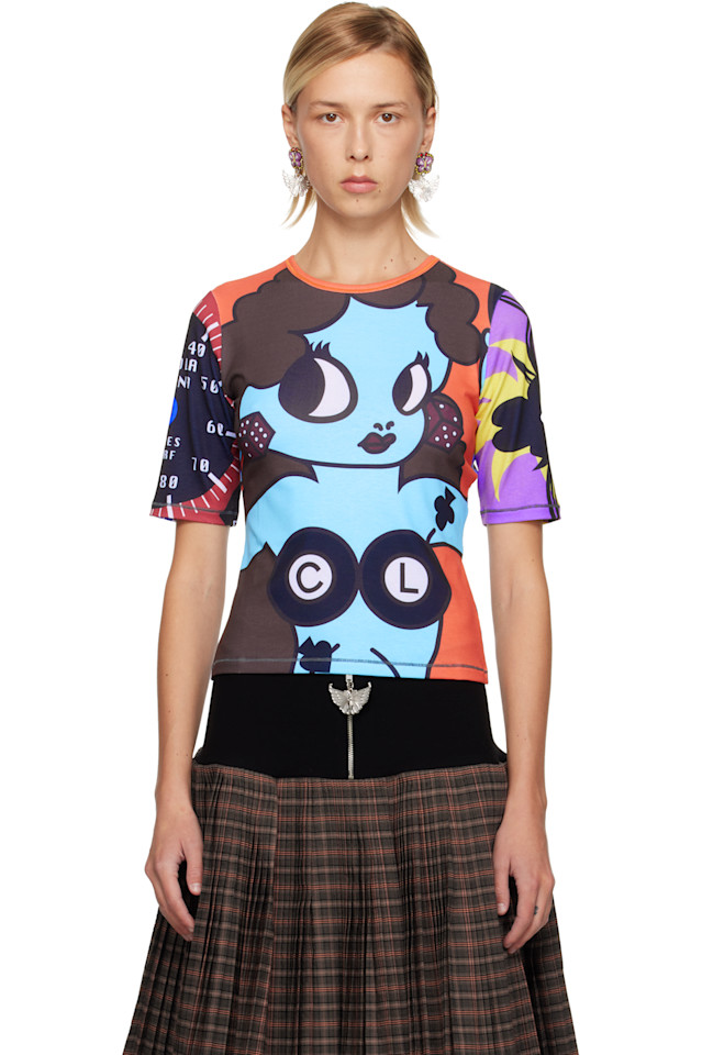 

Футболка с надписью «Удача» Chopova Lowena, Multi