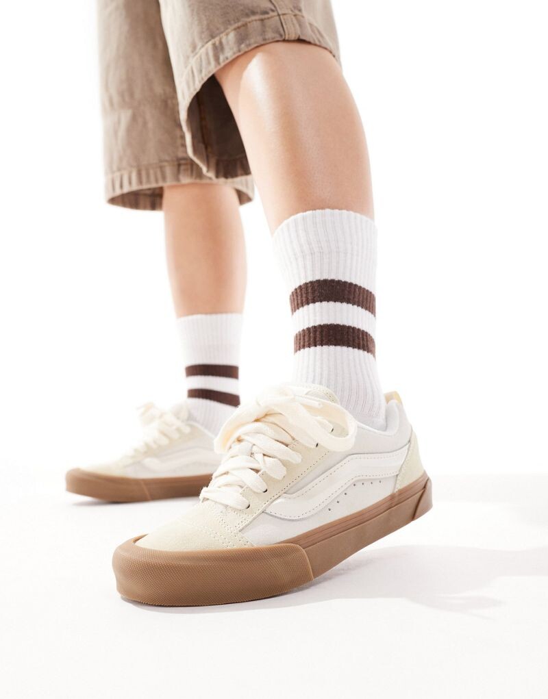 

Vans - Knu Skool - Бежевые кроссовки на резиновой подошве