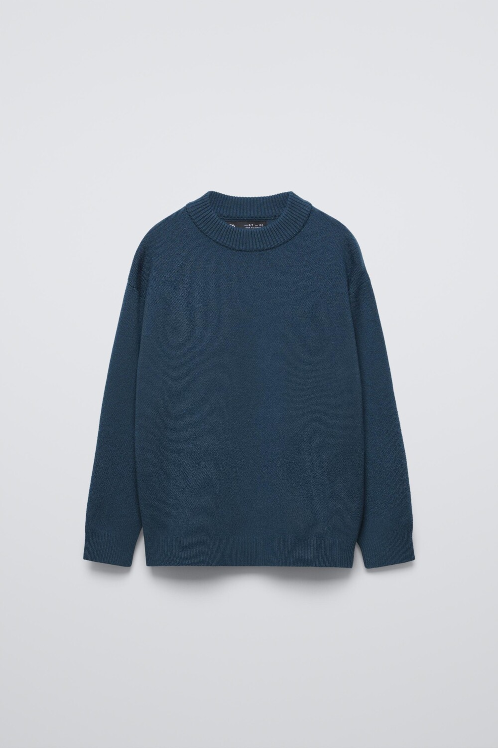 

Базовый вязаный свитер ZARA, бензиновый синий