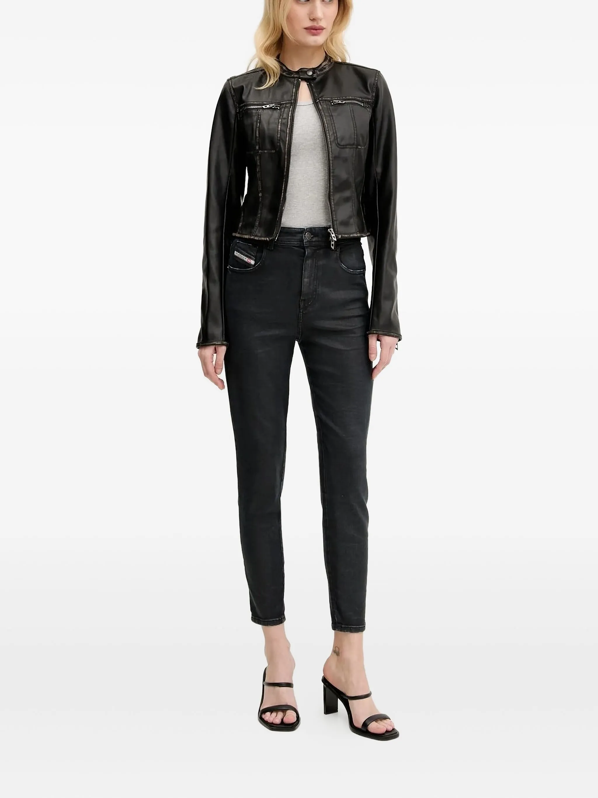 

Джинсы с пятью карманами Diesel, черный