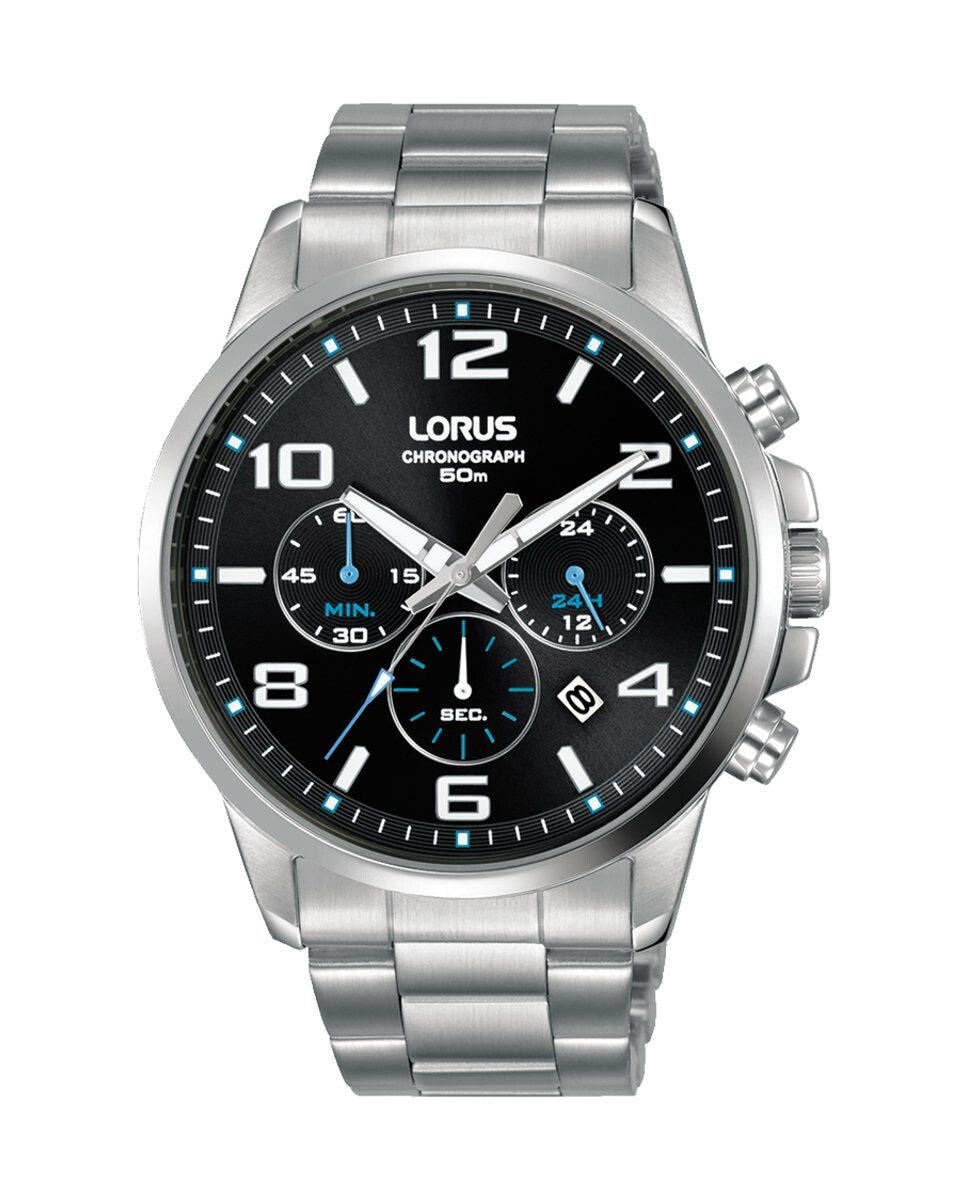 

Мужские часы Sport man RT391GX9 со стальным и серебряным ремешком Lorus, серебро