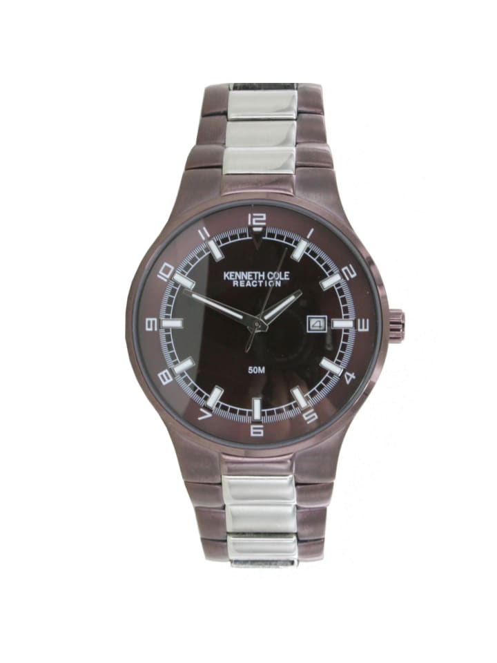 

Kenneth Cole Кварцевые часы 10011189 / KC3623BNIP коричневого цвета