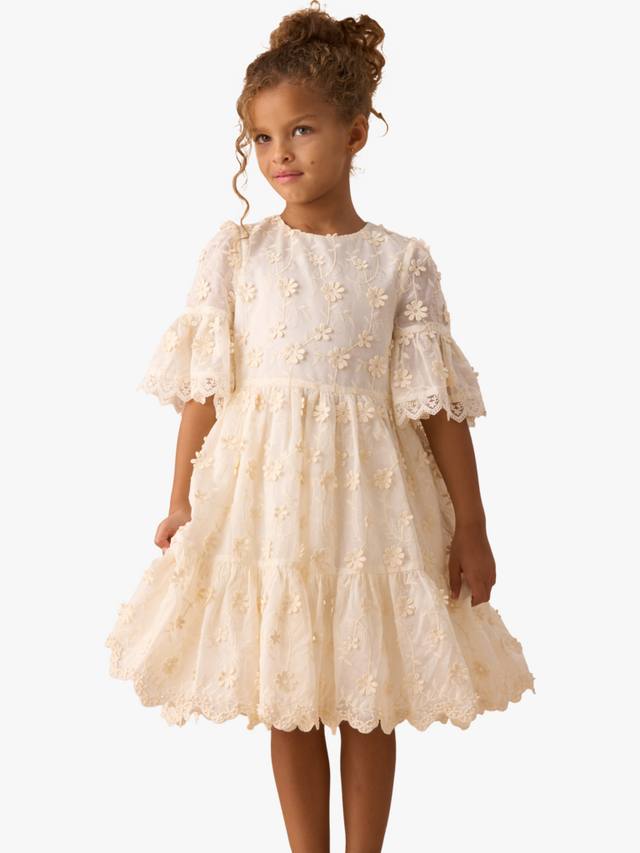 

Детское платье Delphine с декоративными элементами Angel & Rocket, Cream
