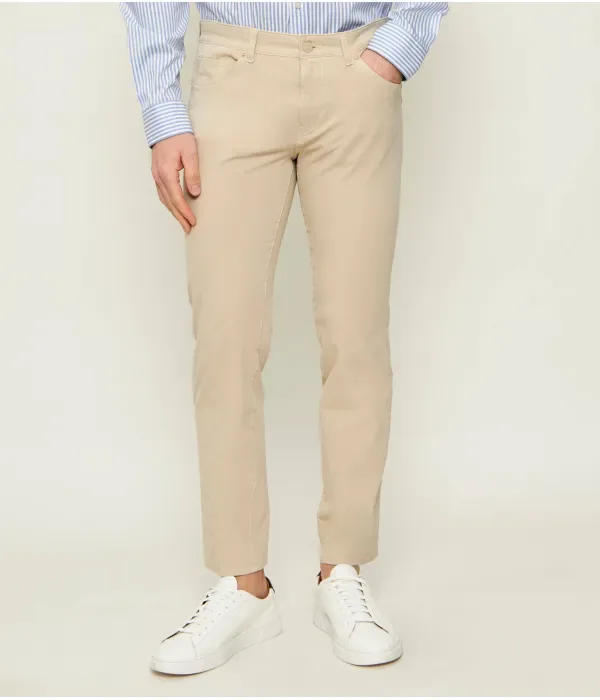 Брюки чинос H-Delaware5 slim fit Boss, бежевый — фото 3