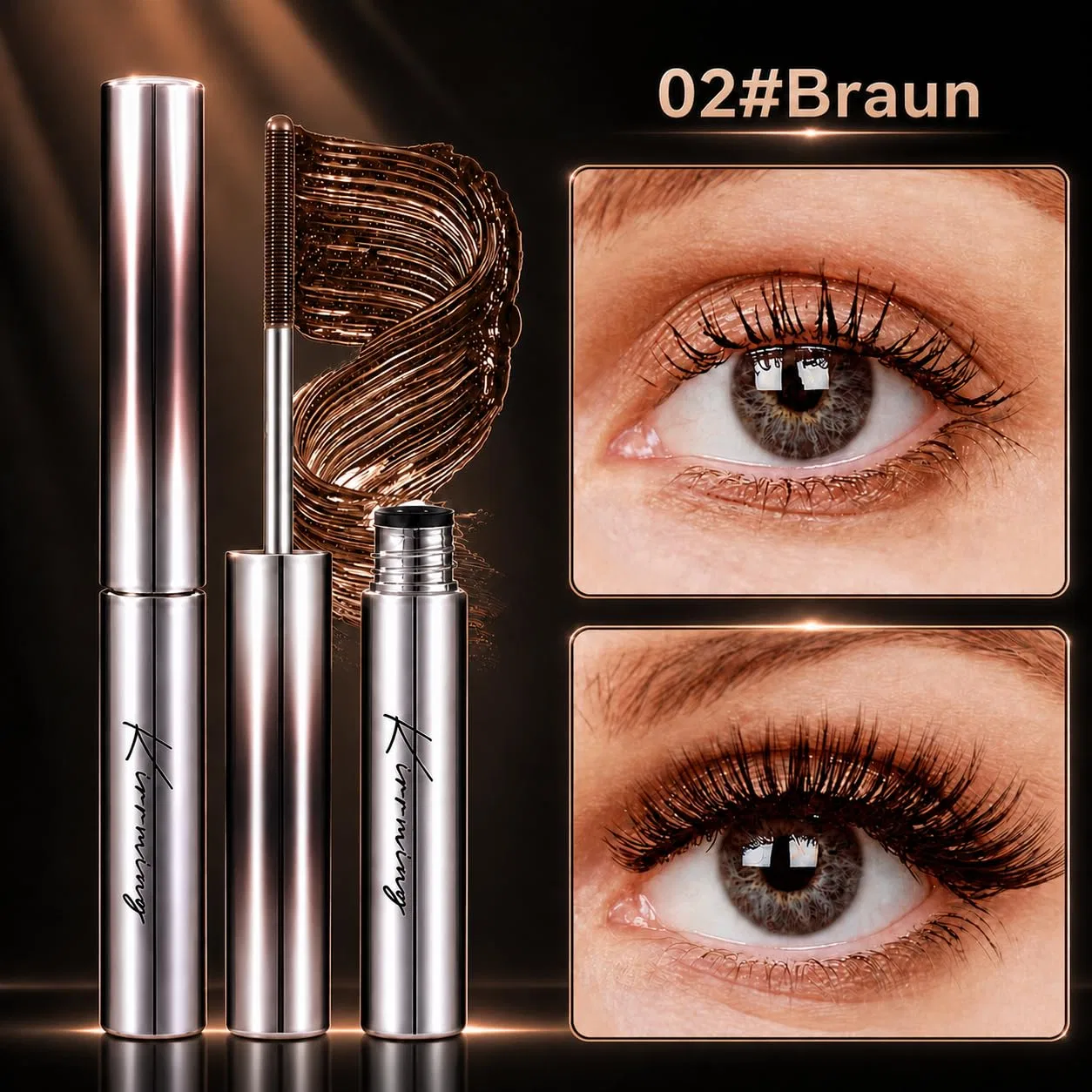 Удлиняющая и питательная тушь для ресниц «Ironeye Mascara» от Faccelove's Aafgvc, Schwarz — фото 2
