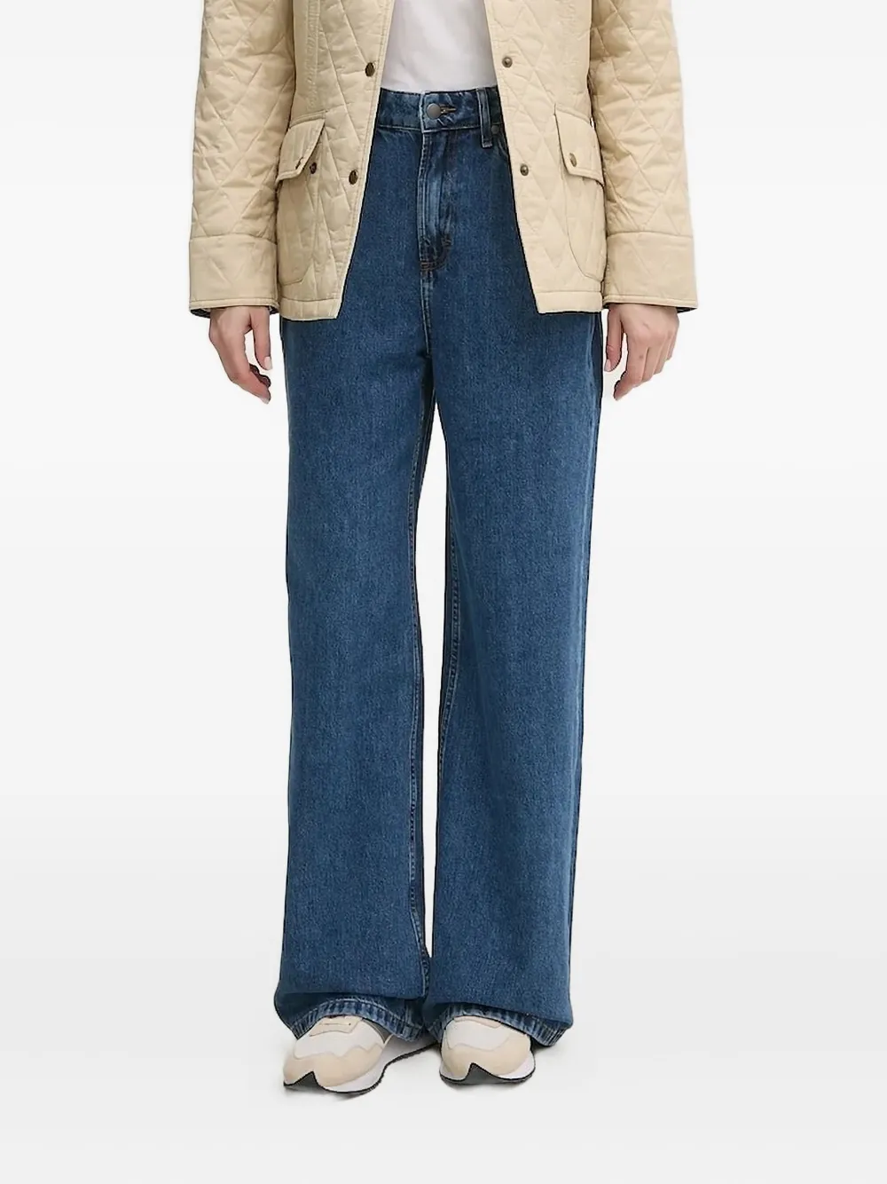 

Широкие джинсы Barbour, синий