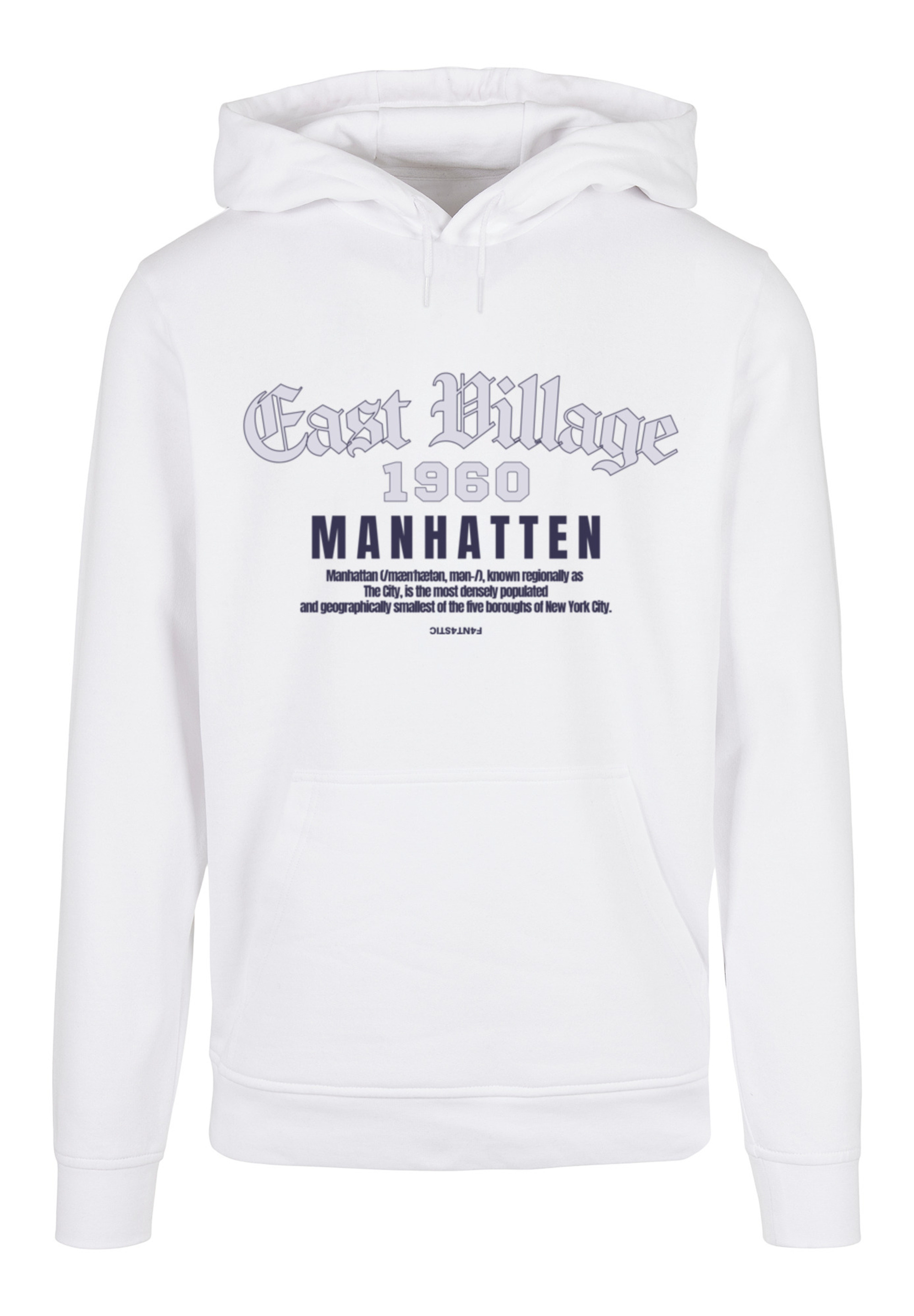 

Пуловер F4NT4STIC Basic Hoodie East Village Manhatten HOODIE, белый