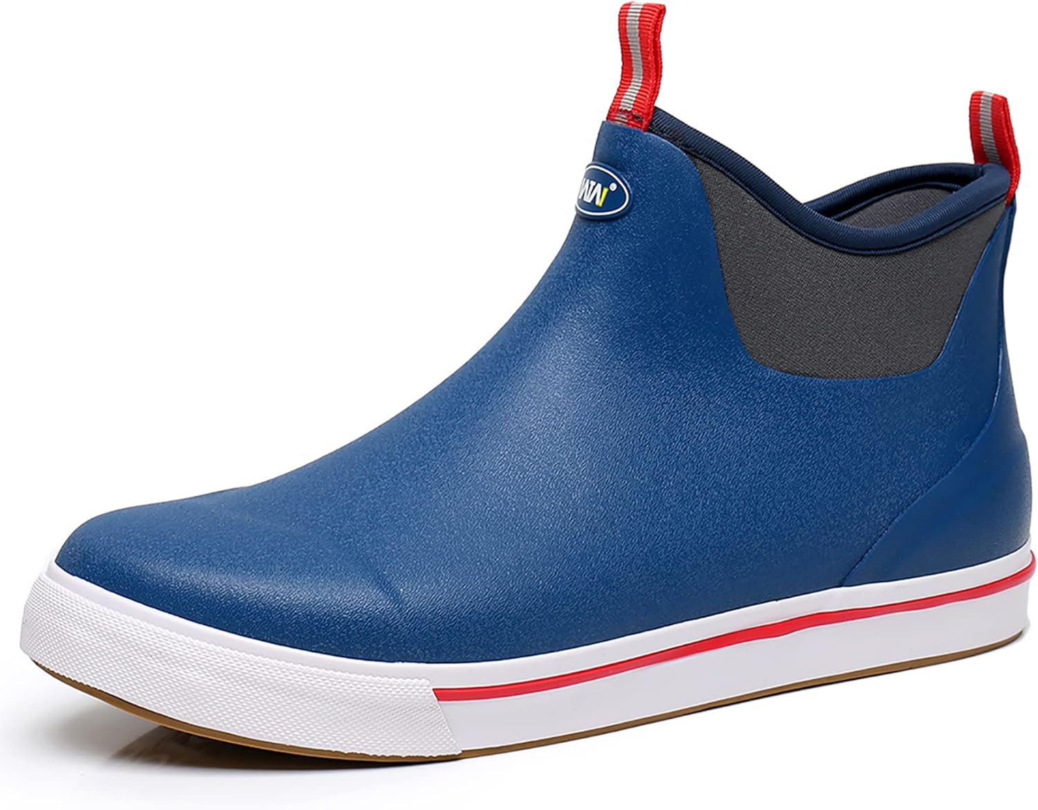 

Унисекс резиновые сапоги WTW для мужчин и женщин, водонепроницаемые рыболовные сапоги на подошве, неопреновые сапоги, обувь для сада на короткой шпильке, синий