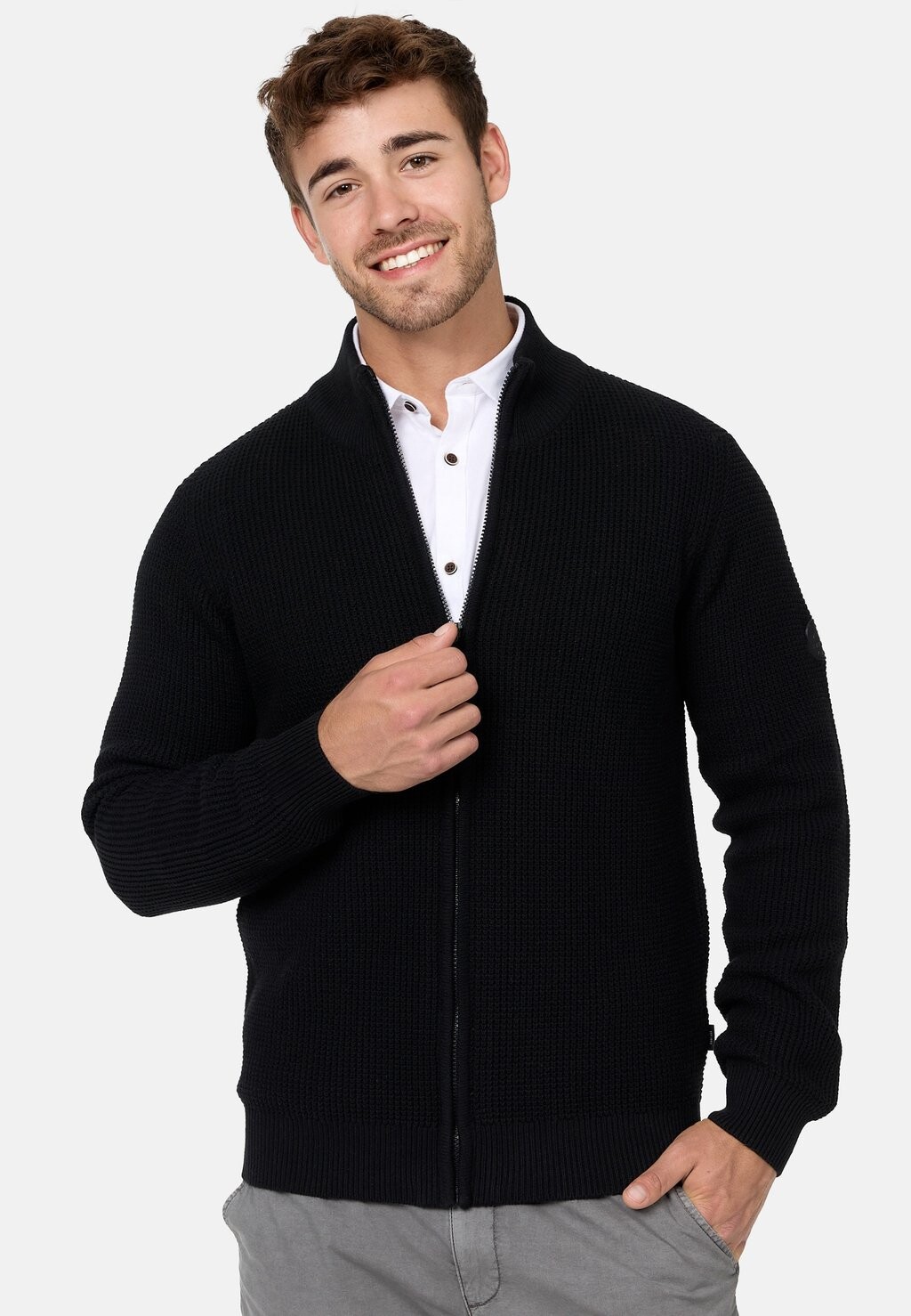 

Кардиган INLAYTON INDICODE JEANS, цвет black