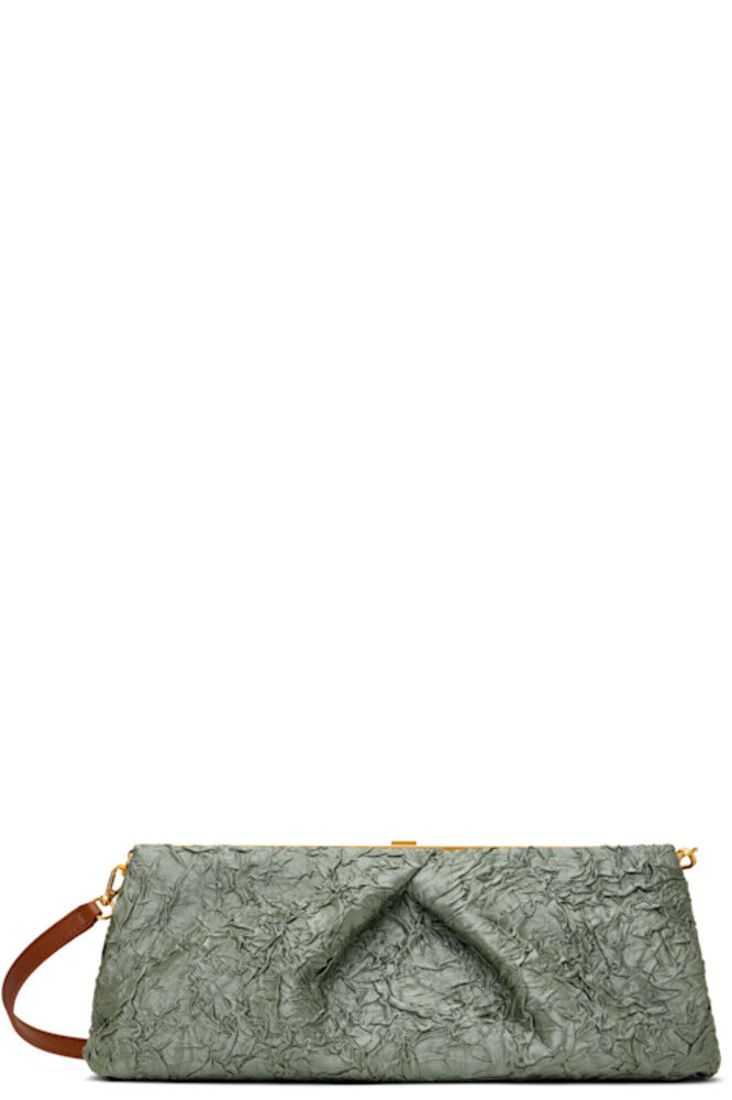 

Серый мятый клатч Dries Van Noten