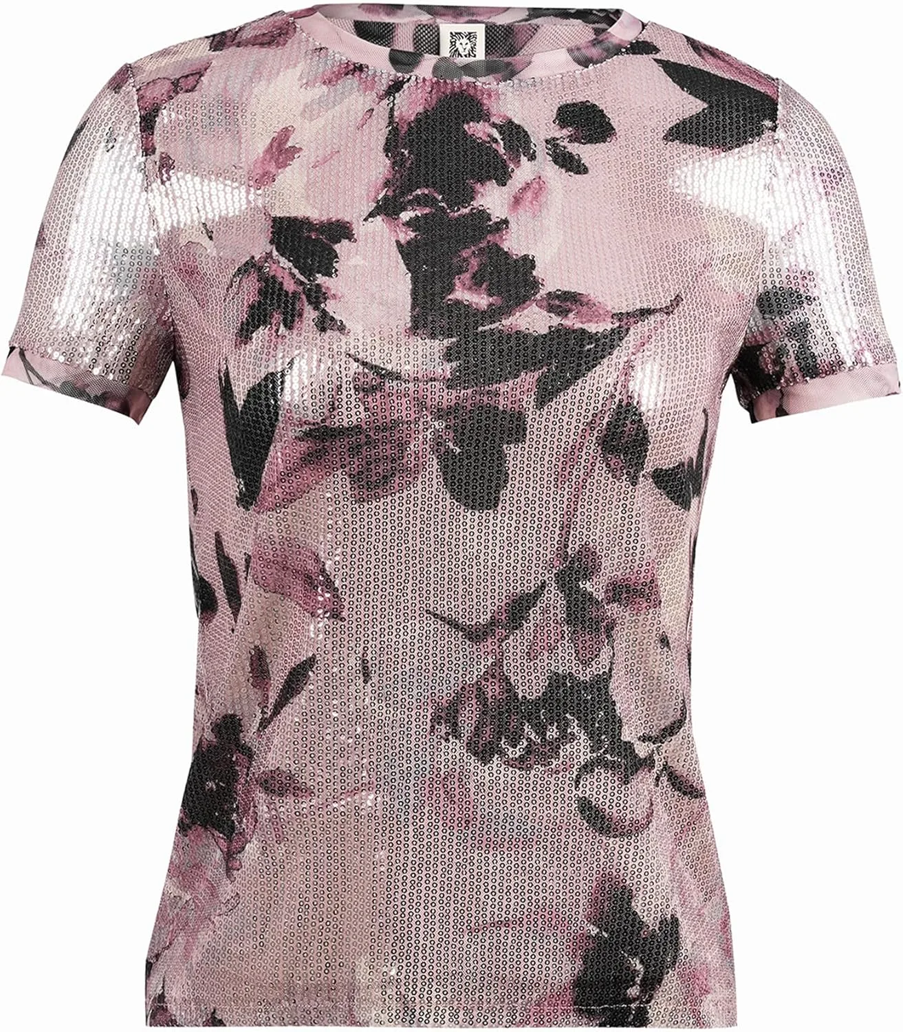 

Anne Klein Женская Футболка с Коротким Рукавом и Цветочным Принтом