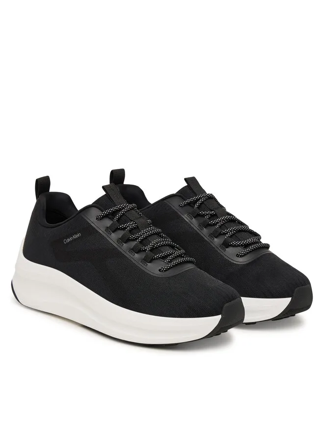 Calvin Klein Кроссовки Andrea - Chunky CK Stripe Runner Trainers HM0HM02158, черный — фото 2